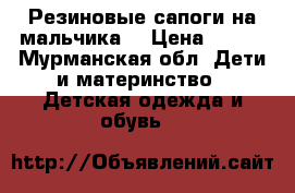 Резиновые сапоги на мальчика  › Цена ­ 300 - Мурманская обл. Дети и материнство » Детская одежда и обувь   